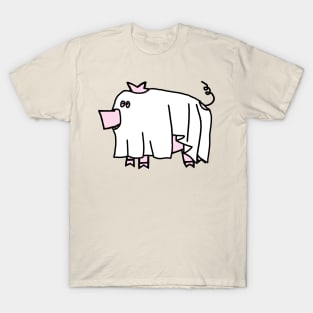 Boo Sheet Halloween Pig T-Shirt